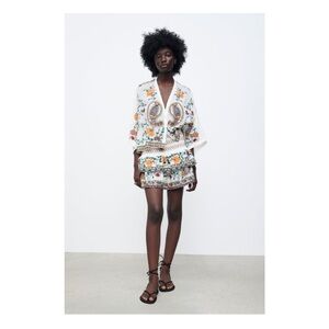 Zara Embroidered Skirt
